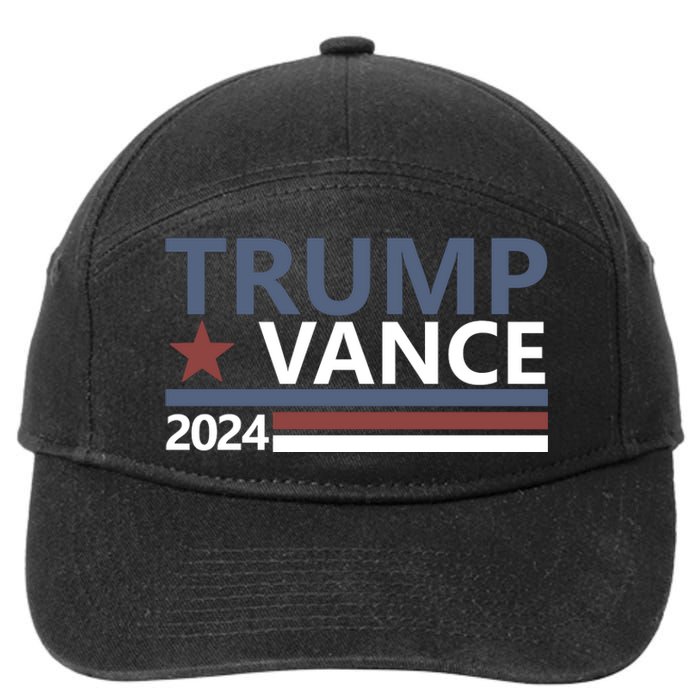 Trump Vance 2024 For President Vp Usa Election Patriotic 7-Panel Snapback Hat