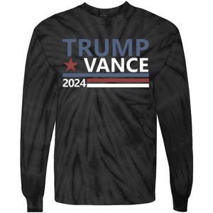 Trump Vance 2024 For President Vp Usa Election Patriotic Tie-Dye Long Sleeve Shirt