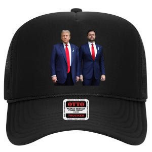 Trump Vance 2024 Brothers Supported Diabetes Awareness High Crown Mesh Back Trucker Hat