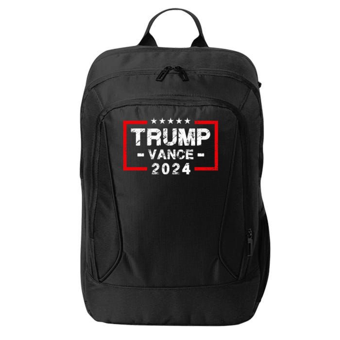 Trump Vance 2024 Us Flag Election President 2024 City Backpack