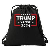 Trump Vance 2024 Us Flag Election President 2024 Drawstring Bag