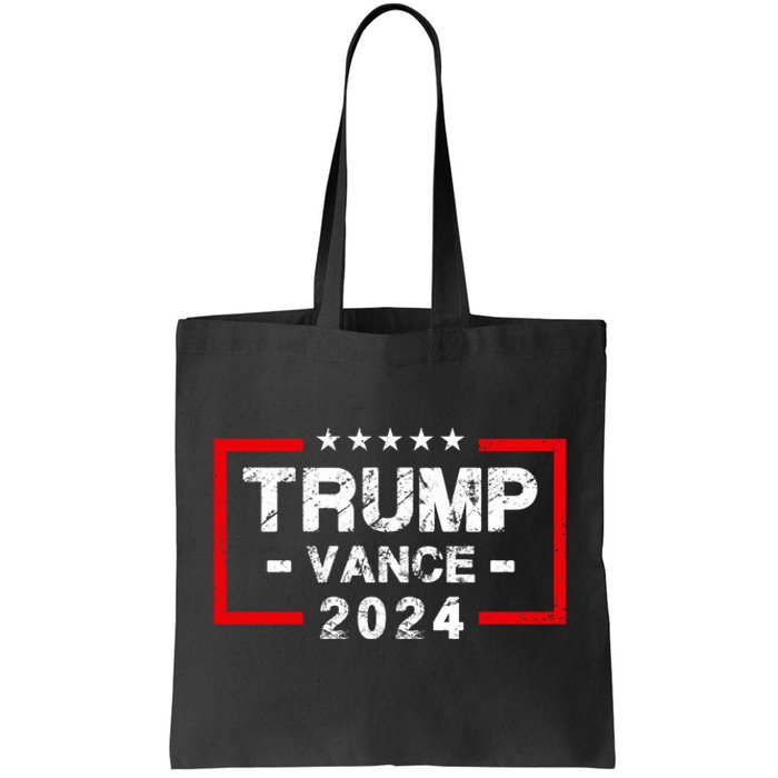 Trump Vance 2024 Us Flag Election President 2024 Tote Bag