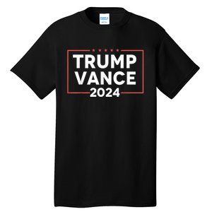 Trump Vance 2024 Retro Stripe Trump Jd Vance Tall T-Shirt