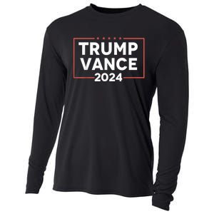 Trump Vance 2024 Retro Stripe Trump Jd Vance Cooling Performance Long Sleeve Crew