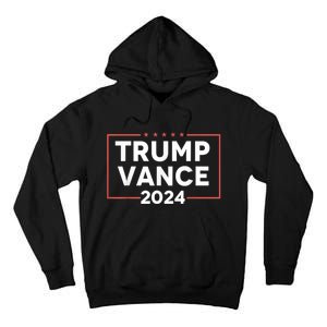 Trump Vance 2024 Retro Stripe Trump Jd Vance Tall Hoodie