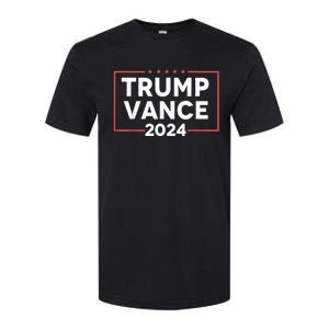 Trump Vance 2024 Retro Stripe Trump Jd Vance Softstyle CVC T-Shirt