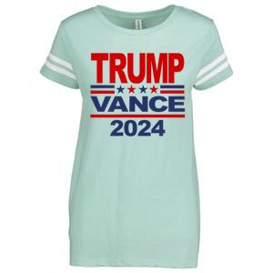 Trump Vance 2024 Retro Stripe Trump Jd Vance Enza Ladies Jersey Football T-Shirt