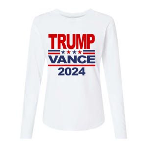 Trump Vance 2024 Retro Stripe Trump Jd Vance Womens Cotton Relaxed Long Sleeve T-Shirt