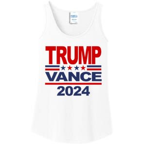 Trump Vance 2024 Retro Stripe Trump Jd Vance Ladies Essential Tank