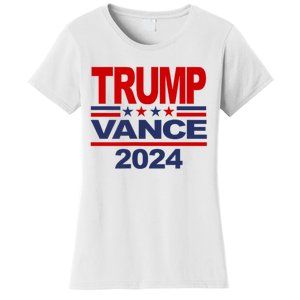 Trump Vance 2024 Retro Stripe Trump Jd Vance Women's T-Shirt