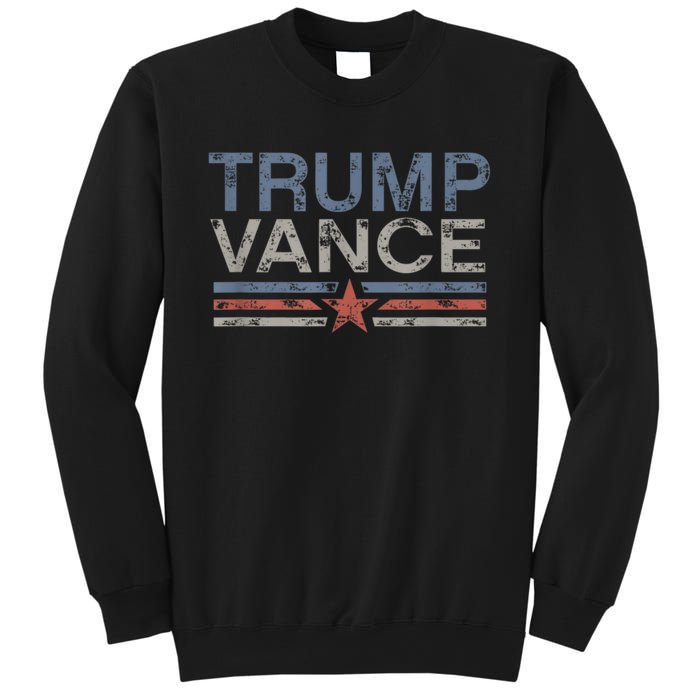 Trump Vance 2024 Retro Stripe Trump Jd Vance Sweatshirt