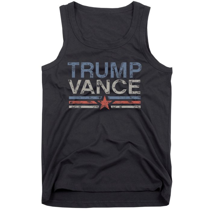 Trump Vance 2024 Retro Stripe Trump Jd Vance Tank Top