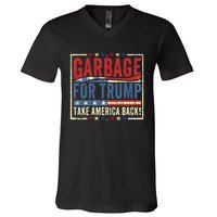 Trump Vance 2024 Proud To Be Garbage Presidential Election V-Neck T-Shirt