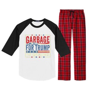 Trump Vance 2024 Proud To Be Garbage Presidential Election Raglan Sleeve Pajama Set