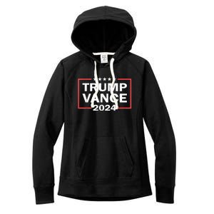 Trump Vance 2024 Retro Stripe Trump Jd Vance Women's Fleece Hoodie