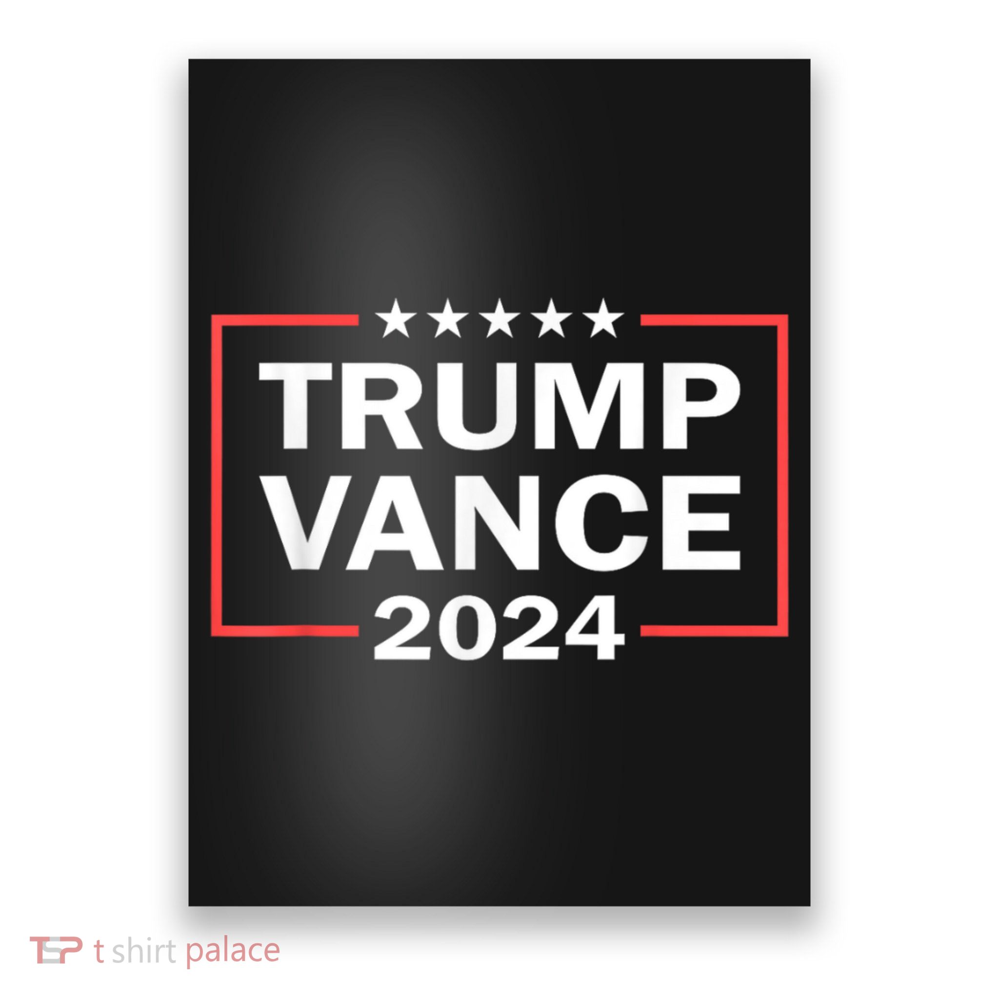 Trump Vance 2024 Retro Stripe Trump Jd Vance Poster