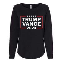 Trump Vance 2024 Retro Stripe Trump Jd Vance Womens California Wash Sweatshirt