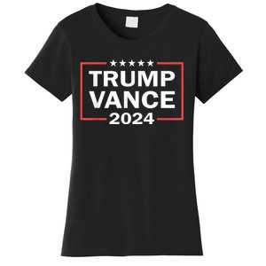 Trump Vance 2024 Retro Stripe Trump Jd Vance Women's T-Shirt