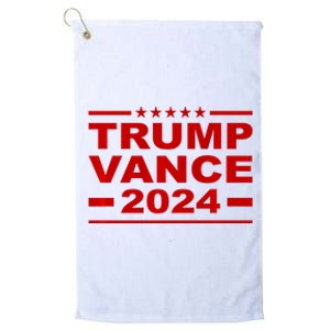 Trump Vance 2024 For President Vp Usa Election Patriotic Platinum Collection Golf Towel