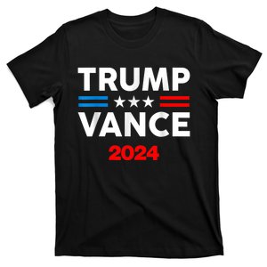 Trump Vance 2024 Retro Stripe Trump Jd Vance T-Shirt