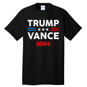 Trump Vance 2024 Retro Stripe Trump Jd Vance Tall T-Shirt