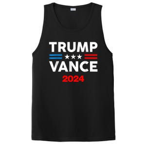 Trump Vance 2024 Retro Stripe Trump Jd Vance PosiCharge Competitor Tank