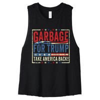 Trump Vance 2024 Proud To Be Garbage Presidential Election Women's Racerback Cropped Tank