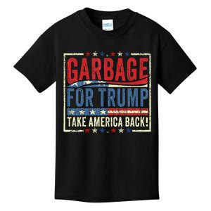 Trump Vance 2024 Proud To Be Garbage Presidential Election Kids T-Shirt