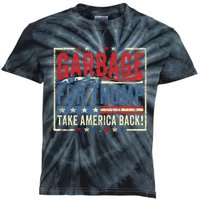 Trump Vance 2024 Proud To Be Garbage Presidential Election Kids Tie-Dye T-Shirt