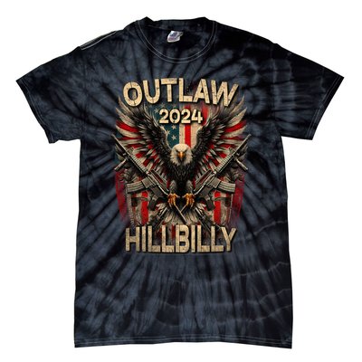 Trump Vance 2024 Outlaw Hillbilly Usa Flag Vintage Elections Tie-Dye T-Shirt