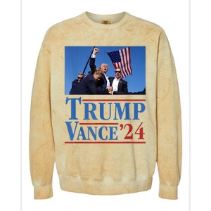 Trump Vance 2024 Colorblast Crewneck Sweatshirt