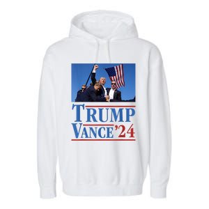 Trump Vance 2024 Garment-Dyed Fleece Hoodie