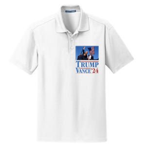 Trump Vance 2024 Dry Zone Grid Polo