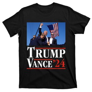 Trump Vance 2024 Donald Trump Shot Usa Election Rally T-Shirt