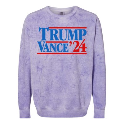 Trump Vance 2024 Vice President Trump Colorblast Crewneck Sweatshirt