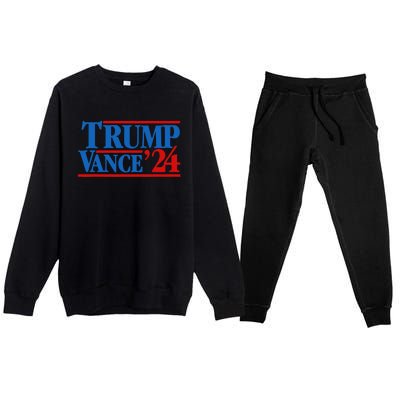 Trump Vance 2024 Vice President Trump Premium Crewneck Sweatsuit Set