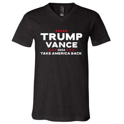 Trump Vance 2024 Take America Back V-Neck T-Shirt