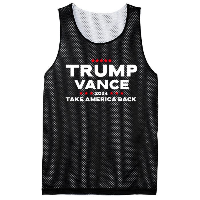 Trump Vance 2024 Take America Back Mesh Reversible Basketball Jersey Tank