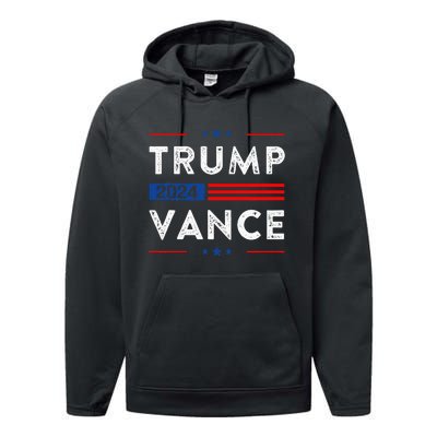 Trump Vance 2024 Election Republican Trump President 2024 Performance Fleece Hoodie