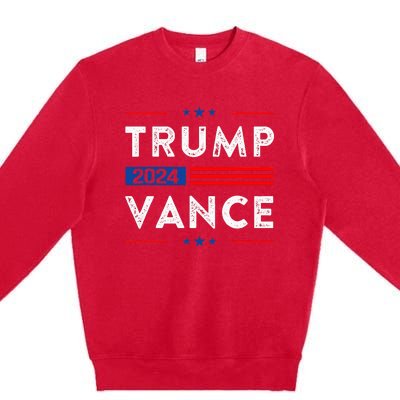 Trump Vance 2024 Election Republican Trump President 2024 Premium Crewneck Sweatshirt