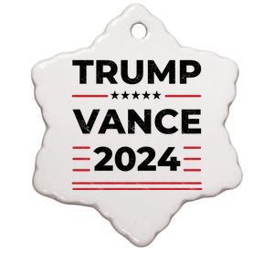 Trump Vance 2024 Ceramic Star Ornament