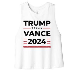 Trump Vance 2024 Women's Racerback Cropped Tank