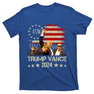 Trump Vance 2024 Retro Stripe Trump Jd Vance Gift T-Shirt