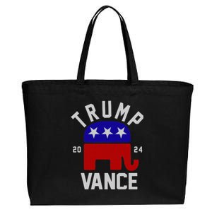 Trump Vance 2024 Republican Election Cotton Canvas Jumbo Tote