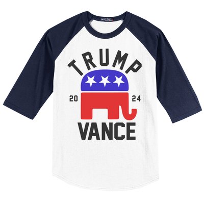 Trump Vance 2024 Republican Election Baseball Sleeve Shirt