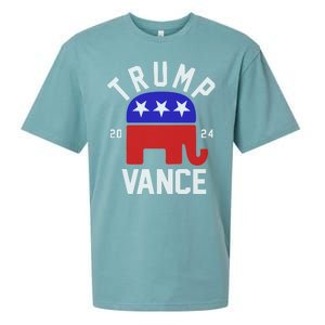 Trump Vance 2024 Republican Election Sueded Cloud Jersey T-Shirt