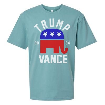 Trump Vance 2024 Republican Election Sueded Cloud Jersey T-Shirt