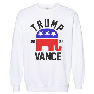 Trump Vance 2024 Republican Election Garment-Dyed Sweatshirt