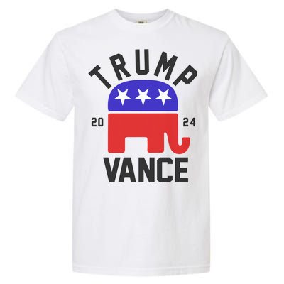 Trump Vance 2024 Republican Election Garment-Dyed Heavyweight T-Shirt