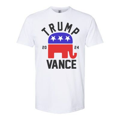 Trump Vance 2024 Republican Election Softstyle CVC T-Shirt